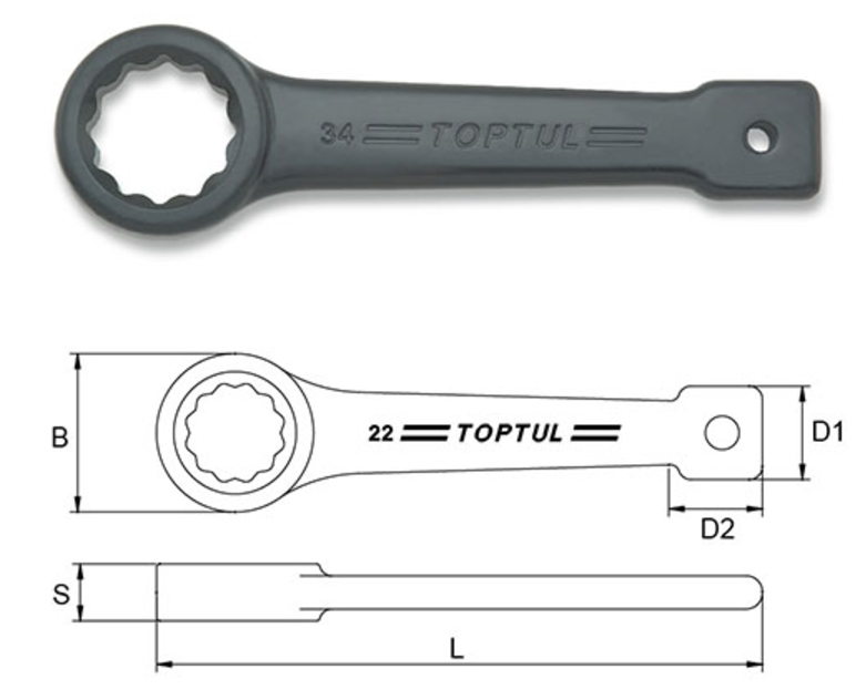 co le vong dong da u vuong toptul aaar2323 23mm