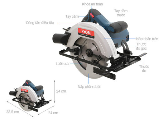 May cua dia 1500W 185mm Ryobi W 1850