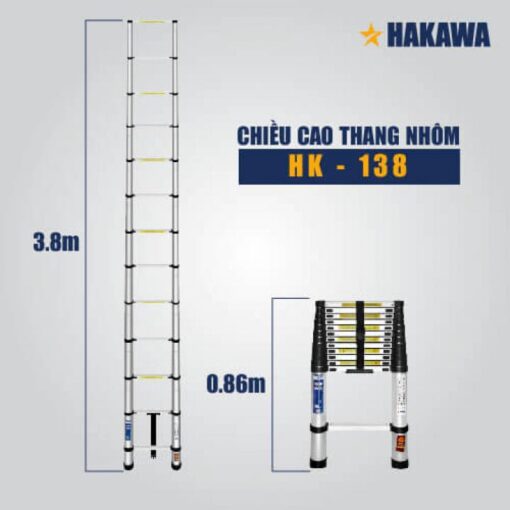 Thang nhôm rút đơn Hakawa HK-138