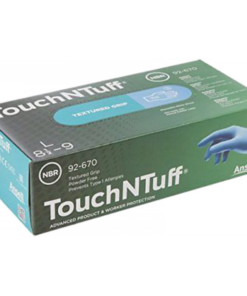 Găng tay chống hóa chất, dùng 1 lần Ansell TOUCHNTUFF 92-670 loại nhám đầu ngón tay (Hộp)