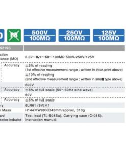 Máy đo điện trở cách điện Sanwa PDM1529S