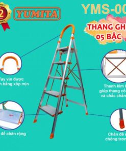 Thang nhôm ghế 5 bậc Yumita YMS-005