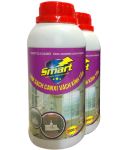 Nước tẩy làm sạch cặn canxi vách kính tắm Smart TK 500ml