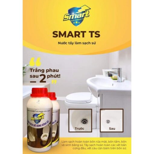 Nước tẩy làm sạch sứ Smart TS